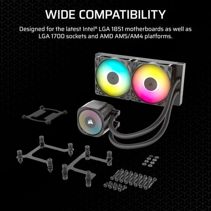 Corsair CW-9060092-WW Nautilus 240 RS ARGB Liquid CPU Cooler