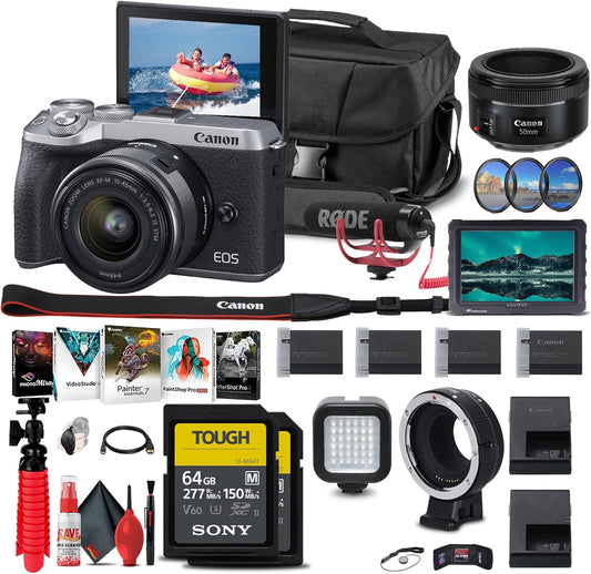Canon 3612C011 EOS M6 Mark II Bundle Renewed