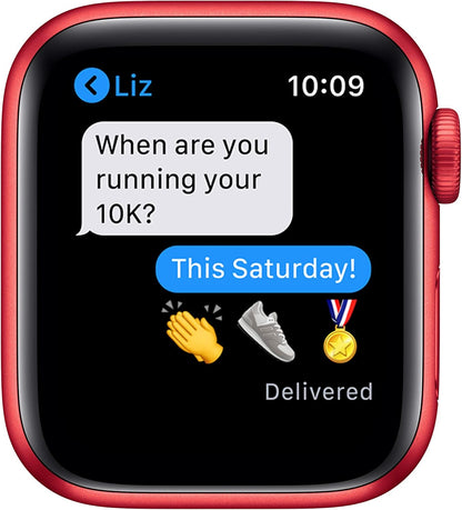 Apple Series 6 40mm Watch GPS Red Aluminum Renewed