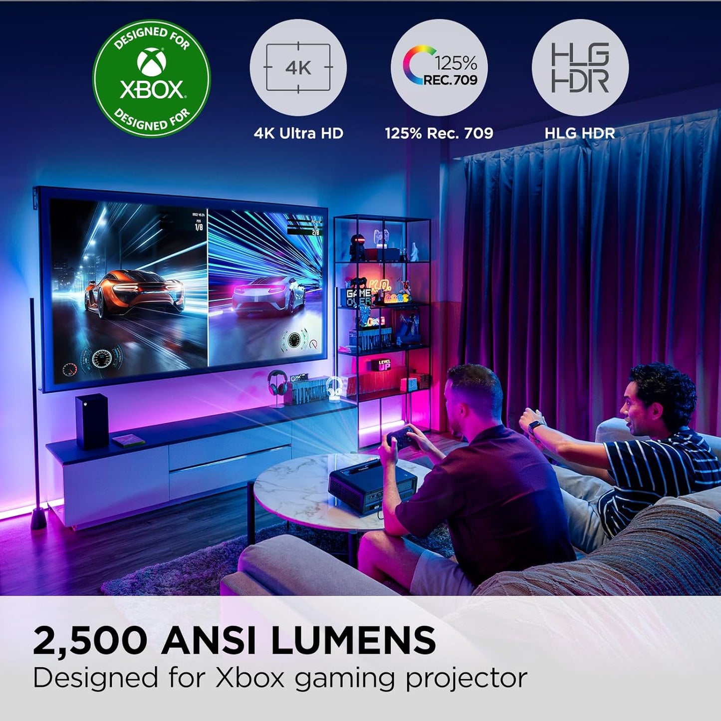ViewSonic X1-4KPRO 4K UHD LED Google TV Projector