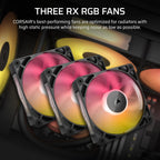 Corsair CW-9061023-WW iCUE Link Titan 360 RX LCD Cooler