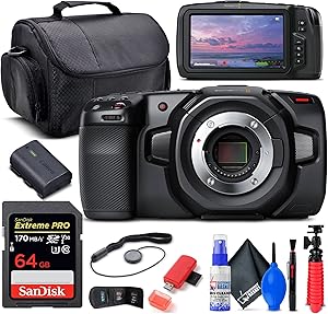 Blackmagic Design CINECAMPOCHDMFT4K Pocket Cinema Camera 4K Bundle