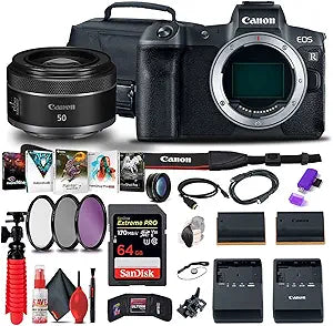 Canon 3075C002 EOS R Mirrorless Camera with 50mm Lens Kit (Renewed)
