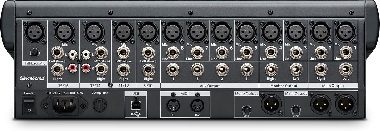 PreSonus SL-1602 USB StudioLive 16-Channel Digital Mixer