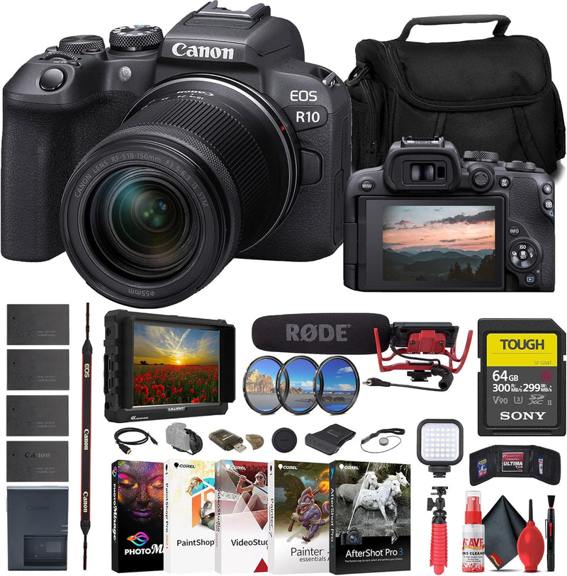 Canon 5331C016 EOS R10 Mirrorless Camera Kit (Renewed) — main product image