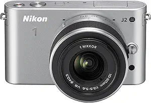 Nikon 1 J2 Mirrorless Camera: Single Lens Silver Kit