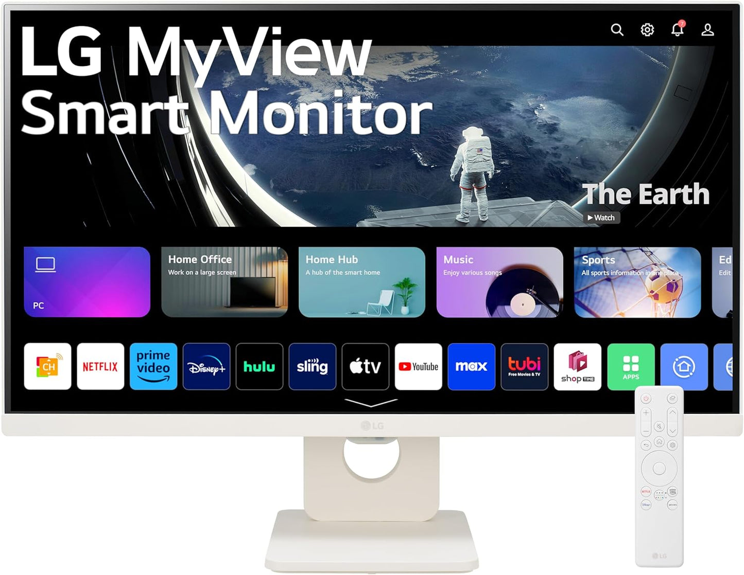 LG 25SR50F-W MyView 25-Inch Smart Monitor