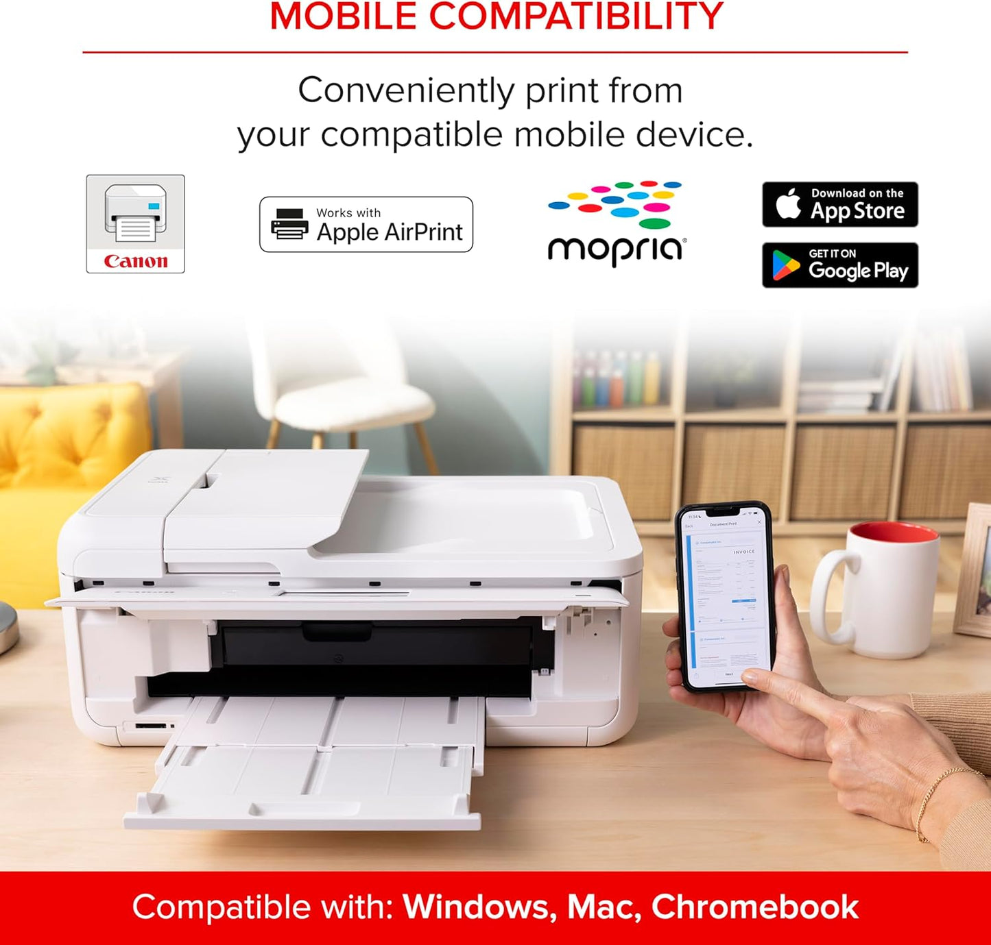 Canon 2988C052 PIXMA TS9521Ca Wireless All-in-One Printer