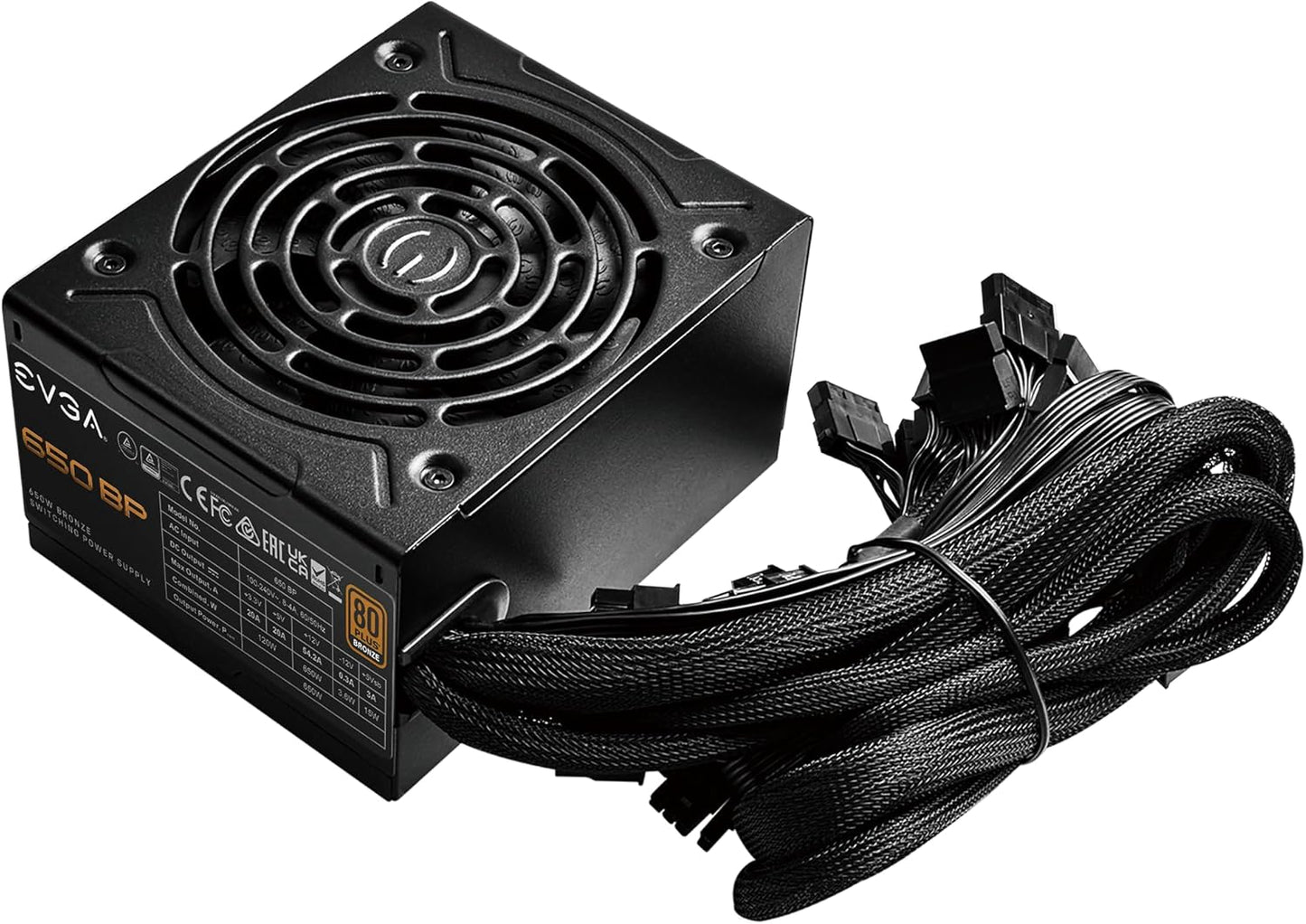 EVGA 100-BP-0650-K1 650W BP 80+ Bronze Power Supply
