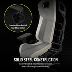 Corsair CF-9010058-WW T3 Rush Fabric Gaming Chair Gray