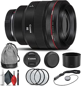 Canon 3447C002 RF 85mm f/1.2L USM Lens Kit (Renewed)