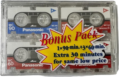 Panasonic LYSB00N55G4ZC-ELECTRNCS MC-60 Microcassette 4-Pack