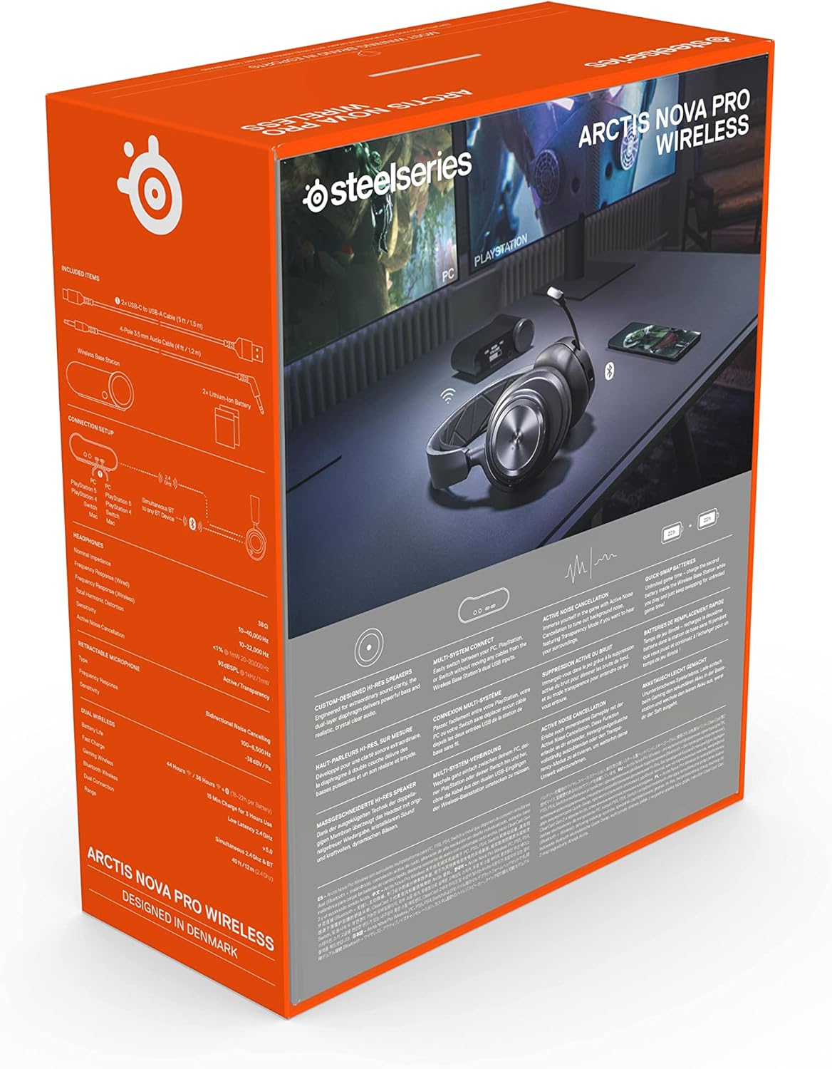 SteelSeries 61520 Arctis Nova Pro Wireless Gaming Headset