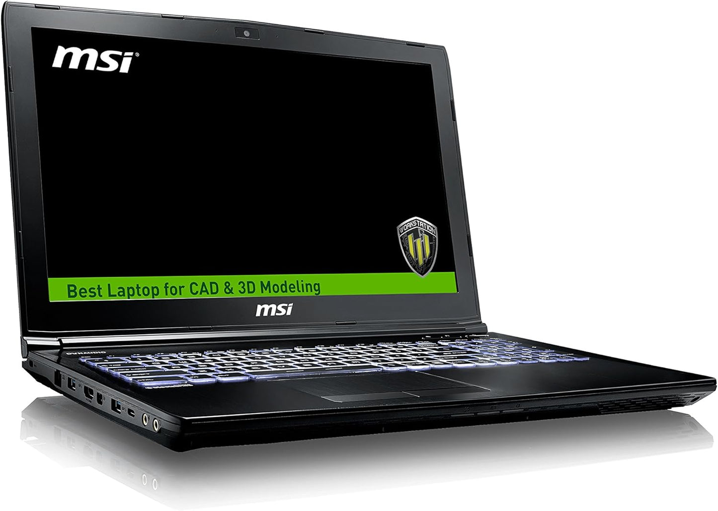 MSI WE62 7RI-1861US Quadro M1200 Mobile Workstation