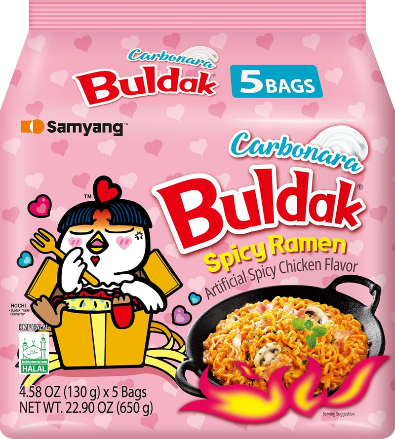 Samyang Carbo Buldak Spicy Noodle 5-Pack — main product image