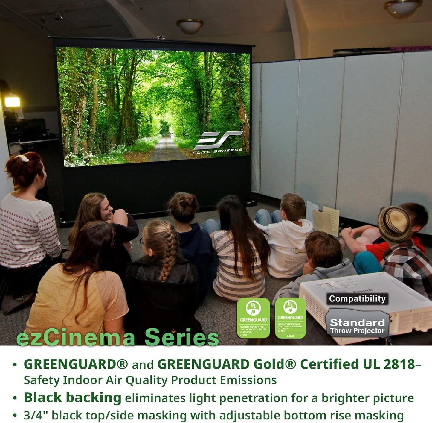 Elite Screens F135NWH ezCinema 135" Portable Projector Screen