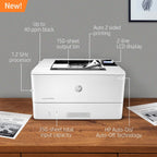 HP W1A53A LaserJet Pro M404dn Laser Printer (Renewed)