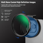 NEEWER 10102681 67mm CPL Polarizing Filter for Phone Camera
