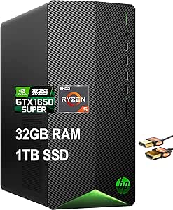 HP Pavilion Gaming Desktop Ryzen 5 GTX 1650 Super