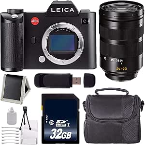Leica 10850-3 SL (Typ 601) Mirrorless Camera 24-90mm Lens Bundle