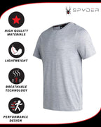 Spyder Athletic T-Shirt - Men's Active Performance Dry Fit Tee