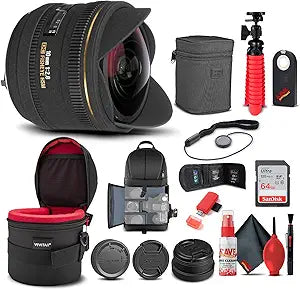 Sigma 477-109 10mm f/2.8 Fisheye Lens Bundle for Pentax