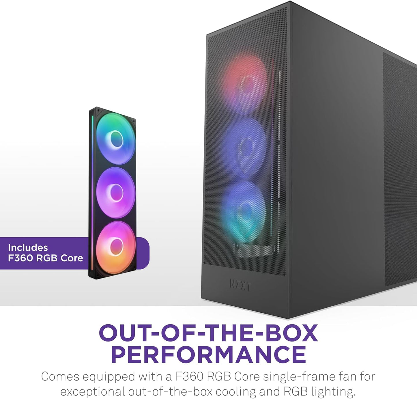 NZXT H7 Flow RGB 2024 - Mid-Tower ATX Airflow Case - Black