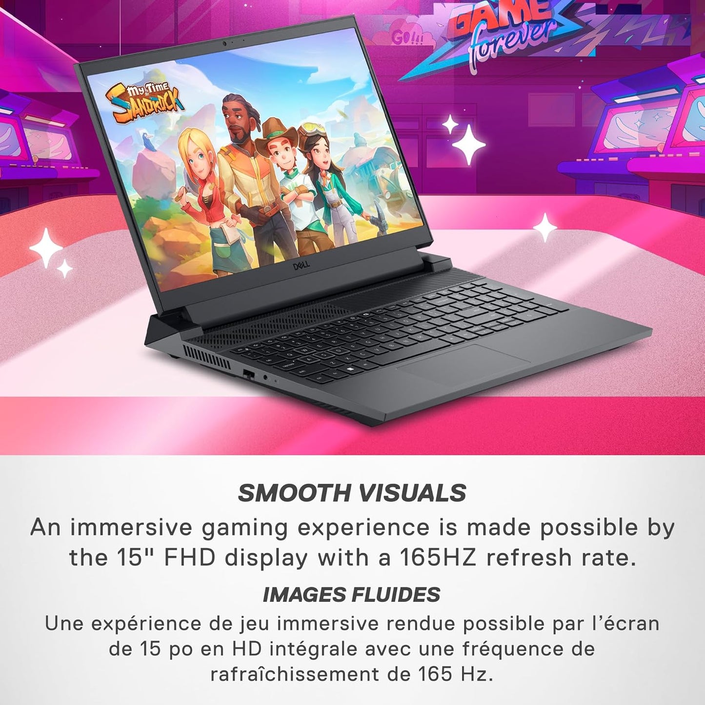 Dell G5535-A643GRY-PUS: G15 Gaming Laptop, Ryzen 7, RTX 4060