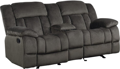 Lexicon 194840134480 Chocolate Reclining Loveseat Console