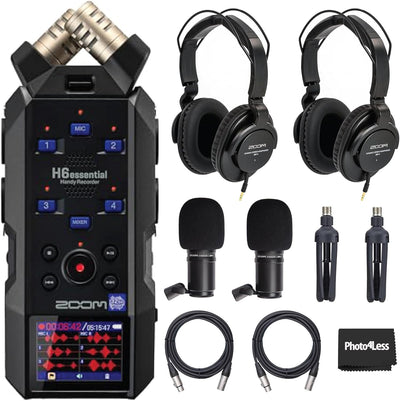 Zoom H6essential Recorder with ZDM-1 Podcast Mic Bundle