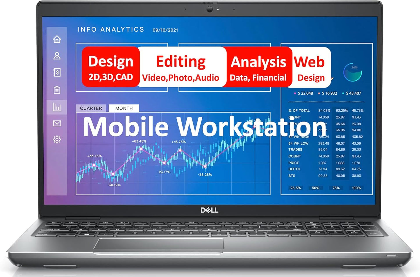 Dell Precision 3571: 15.6" i7 Workstation Laptop