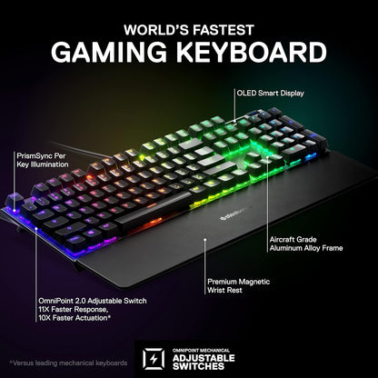 SteelSeries Apex Pro Aerox 5 Gaming Keyboard and Mouse