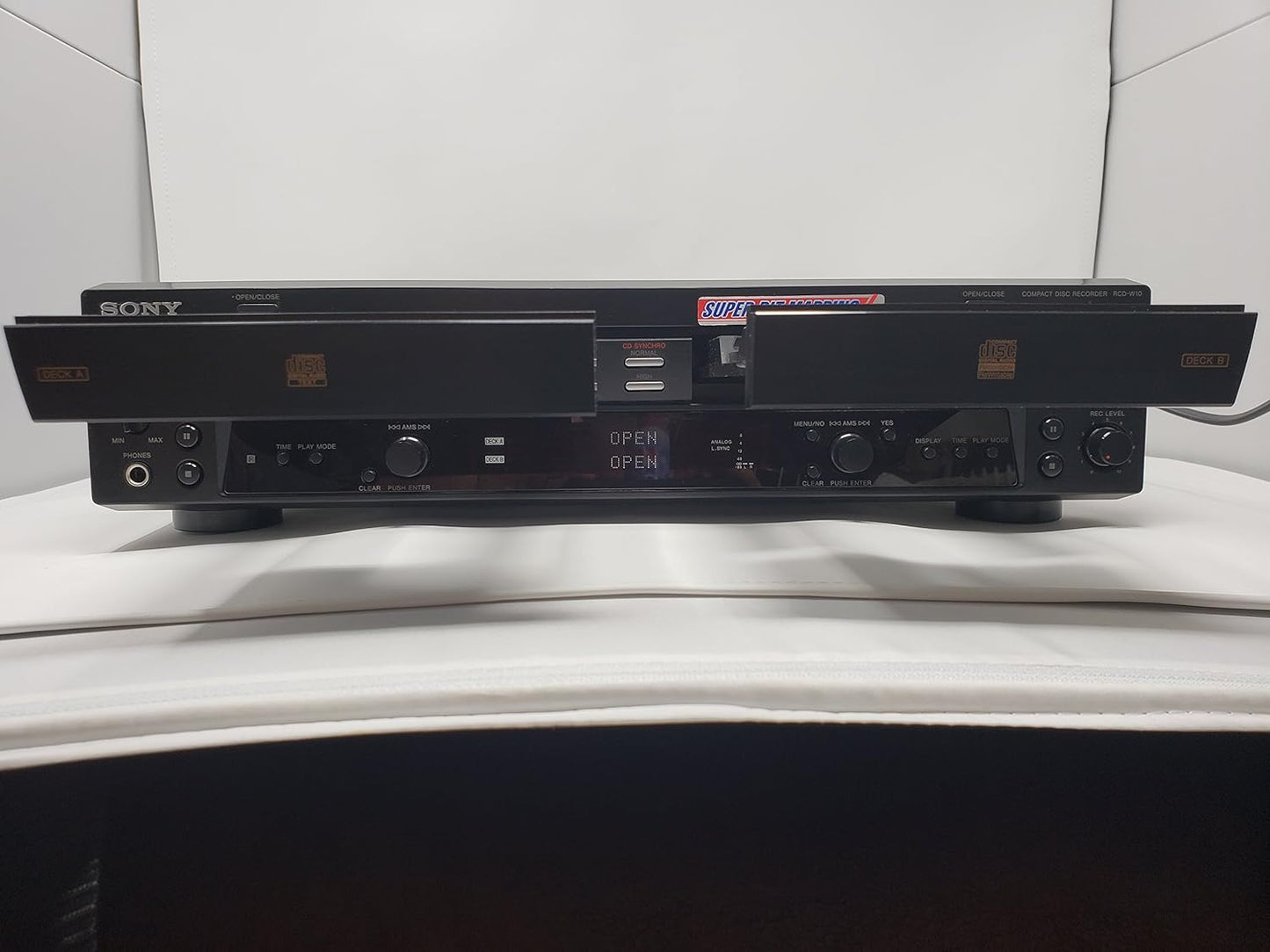 Sony RCD-W10 Dual CD Recorder Player Deck