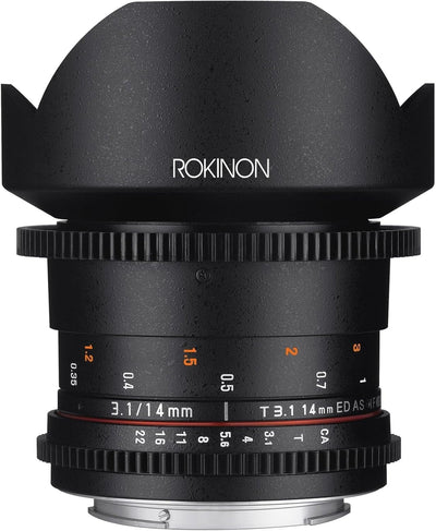 Rokinon DS14M-NEX 14mm T3.1 Cine Lens Sony E-Mount