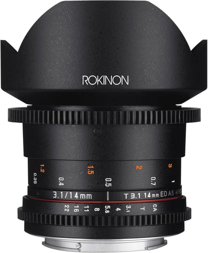 Rokinon DS14M-NEX 14mm T3.1 Cine Lens Sony E-Mount