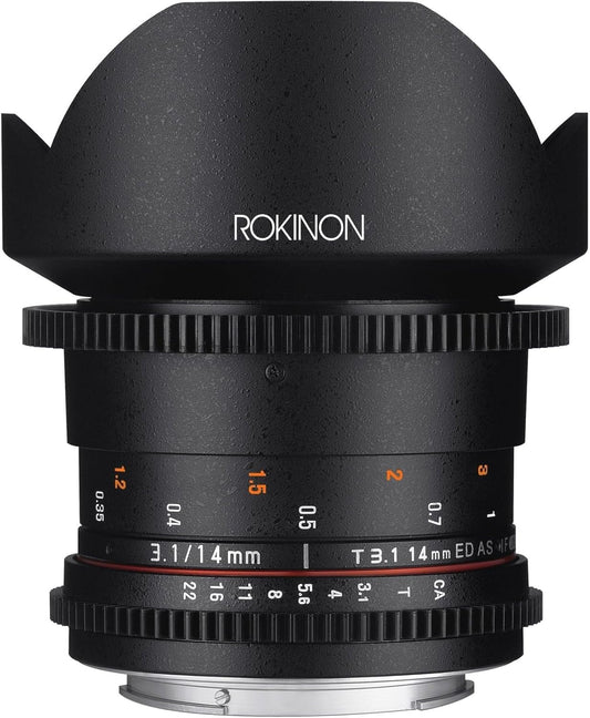 Rokinon DS14M-NEX 14mm T3.1 Cine Lens Sony E-Mount