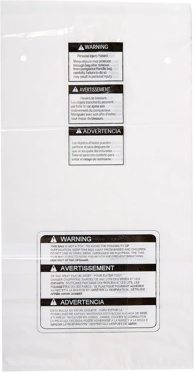 GE WC60X10005 Trash Compactor Bags 15-Pack