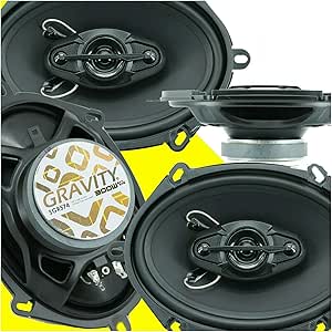 Gravity SGR574 6"x8" 4-Way Car Audio Speakers