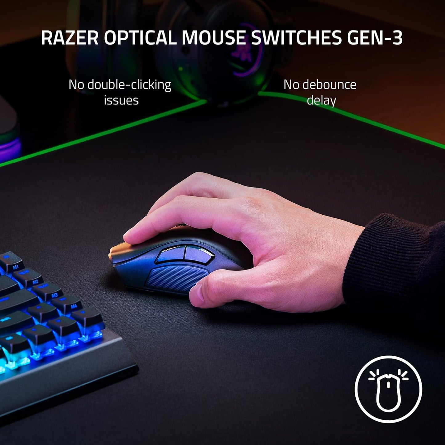 Razer RZ01-04400100-R3U1 Naga V2 Pro Wireless Gaming Mouse