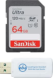 SanDisk SDSDUNC-064G-GN6IN 64GB Ultra SD Card Bundle