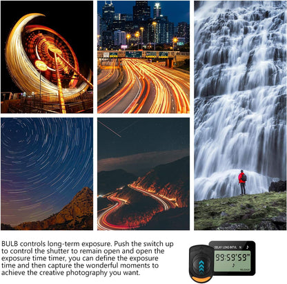 Neewer 10000374 LCD Timer Shutter Remote Control for Canon/Pentax