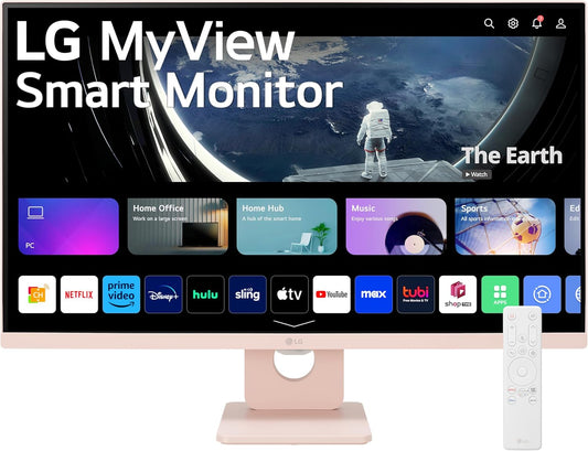 LG 27SR50F-P 27" FHD MyView Smart Monitor - Pink