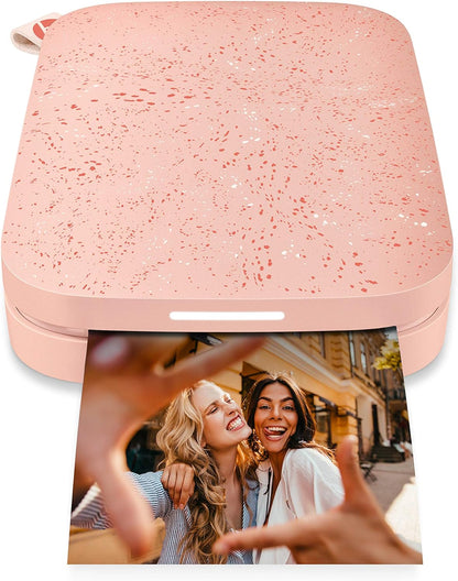 HP HPIKSPK2BPAMZ Sprocket Portable Photo Printer Bundle - Pink