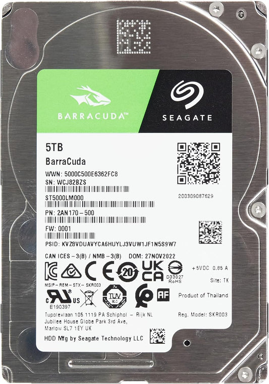 Seagate ST5000LM000 Barracuda 5TB 2.5" Internal HDD