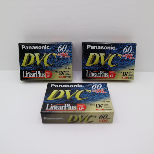 Panasonic AYDVM60EJ3 MiniDV Tapes 60 Minute 3-Pack