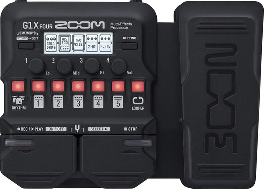 Zoom G1X FOUR Multi-Effects Guitar Pedal Expression Pedal