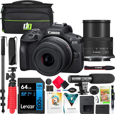 Canon EOS R100 Mirrorless Camera Kit with 18-45mm Lens