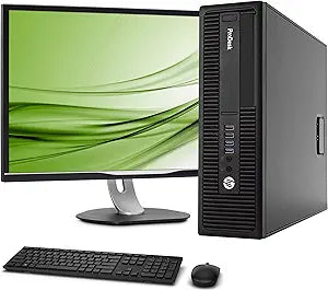 HP EliteDesk 600 G2 SFF i5 16GB 2TB SSD 24" Monitor - Renewed