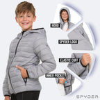 Spyder Packable Puffer Jacket Boys Lightweight Winter Coat