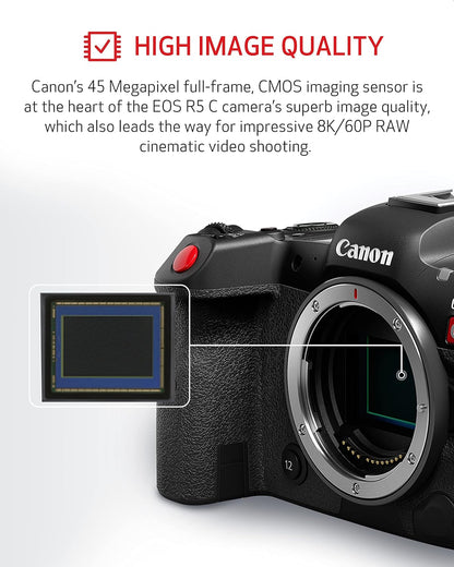 Canon 5077C002 EOS R5 C 8K Full-Frame Mirrorless Camera